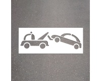 Pochoir pour marquage au sol - Mise en fourrière - PVC souple