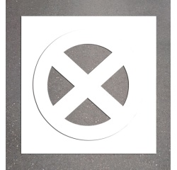 Pochoir marquage parking - Interdit arrêt/stationnement - PVC Souple