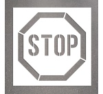 Pochoir pour marquage au sol - Pictogramme STOP - PVC Souple