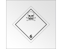 Plaque de Transport ADR 6.1 - Matières Toxiques Danger de mort