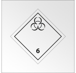 Panneau de transport adr 6 - Matières infectieuses - Norme ADR