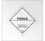 Signalisation de transport normalisée ADR - Danger classe 7-E 250 x 250 mm Plaque magnétique