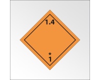Plaque ADR - Transport Explosifs - Danger classe 1.4