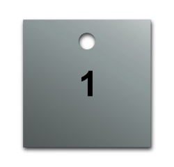 Marqueur tuyauterie - Pré-numéroté 51x51mm - Aluminium