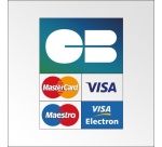 Autocollant - Paiement Carte Bleue accepté - Vinyle souple