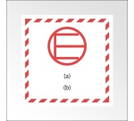 Signalisation de transport normalisée - Quantité exceptée 100 x 100 mm PVC 2 mm