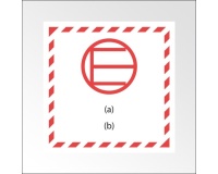 Signalisation de transport normalisée - Quantité exceptée 250 x 250 mm PVC 2 mm
