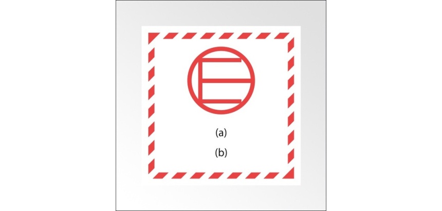 Signalisation de transport normalisée - Quantité exceptée 100 x 100 mm PVC 2 mm