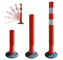 Balise de jalonnement - Flexible - Polyéthylène - Orange Hauteur: 750 mm