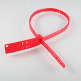 Scellés de Sécurité plastique L 520 mm- STRAPSEAL - Lot de 100 ex Rouge