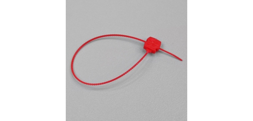 Scellés de Sécurité - Plastique - RoHS / EN 3 - Lot de 300 ex Rouge