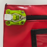 Scellés de Sécurité plastique BAGI - numérotation aléatoire - 100 ex Rouge