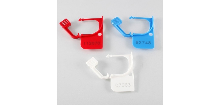 Cadenas de sécurité - CADOS 3 - Polypropylène - Lot de 100 ex Rouge
