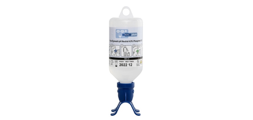 Lave-yeux DUO – Solution neutre stérile – Flacon 500 mL sécurité