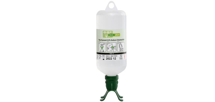 Flacon de Solution Saline - Lave-Yeux pour Douche Oculaire - PLUM
