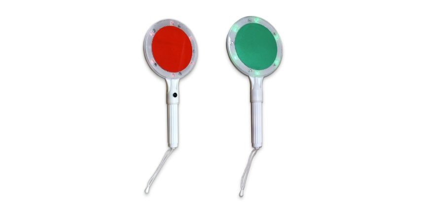 Raquette de chantier Lumineuse - Eclairage LED fixe ou clignotant