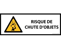 Panneau danger - Pictogramme Chute d'objets - W035 - ISO 7010