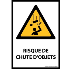 Signalétique de danger - Chute d'objets - W035 - ISO 7010