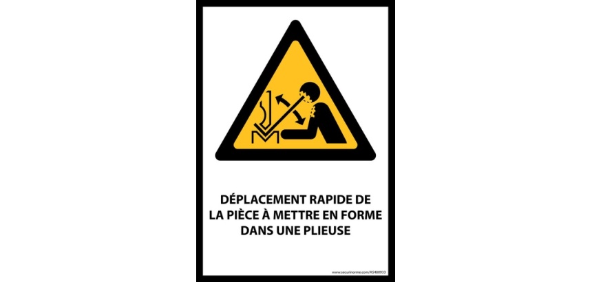 Panneau W032- Déplacement rapide pièce presse plieuse