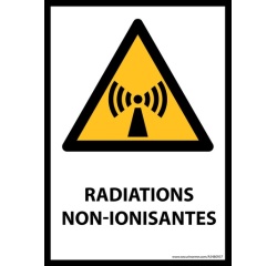 Panneau danger - Radiations non-ionisantes - W005 - ISO 7010