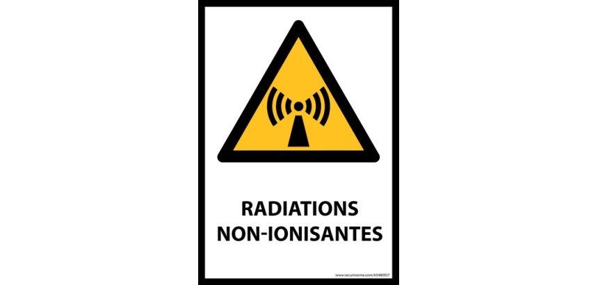 Panneau danger - Radiations non-ionisantes - W005 - ISO 7010