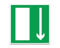 Panneau d'Évacuation - Flèche Directionnelle - F001 - ISO 7010