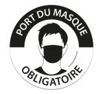 Panneau "Masque obligatoire" Gravé
