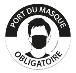 Panneau "Masque obligatoire" Gravé