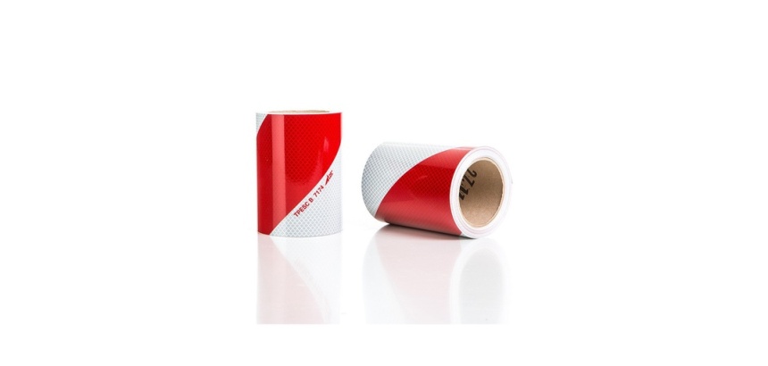 Bandes signalisation - Chrevons rouge/blanc 140 mm