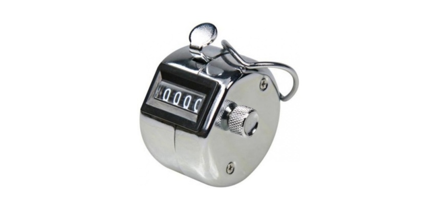 Compteur manuel 4 chiffres – Boîtier métal robuste – 47 x 25 mm