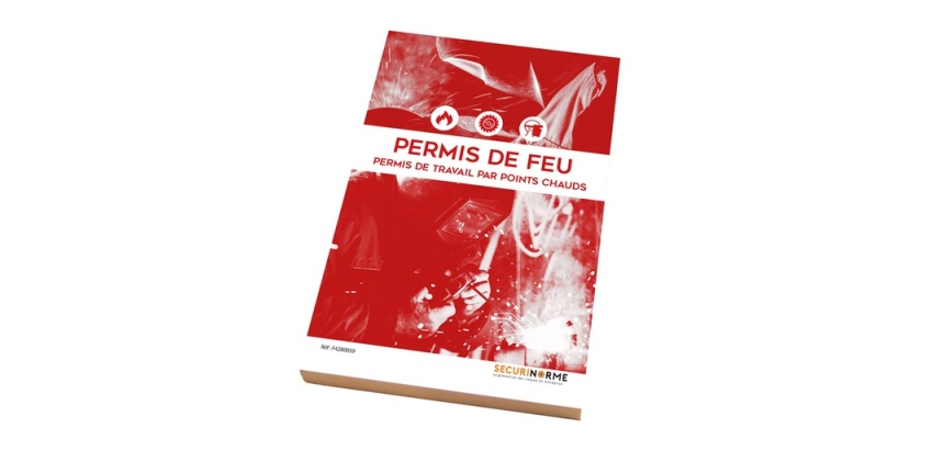 Carnet permis de feu – 50 liasses autocopiantes – 3 feuillets