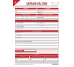 Carnet permis de feu – 50 liasses autocopiantes – 3 feuillets