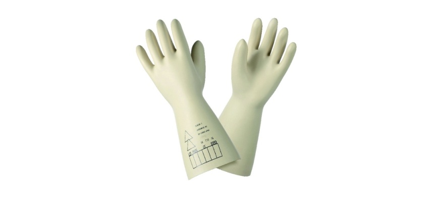 Gants de protection électrique en latex naturel Taille 10 Classe: 0