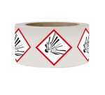 Rouleau de pictos - Matières explosives - GHS01 - 250 ex