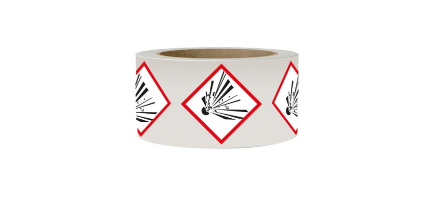 Rouleau de pictos - Matières explosives - GHS01 - 250 ex
