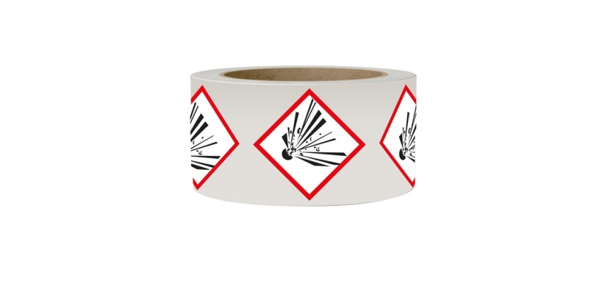 Rouleau de pictos - Matières explosives - GHS01 - 250 ex