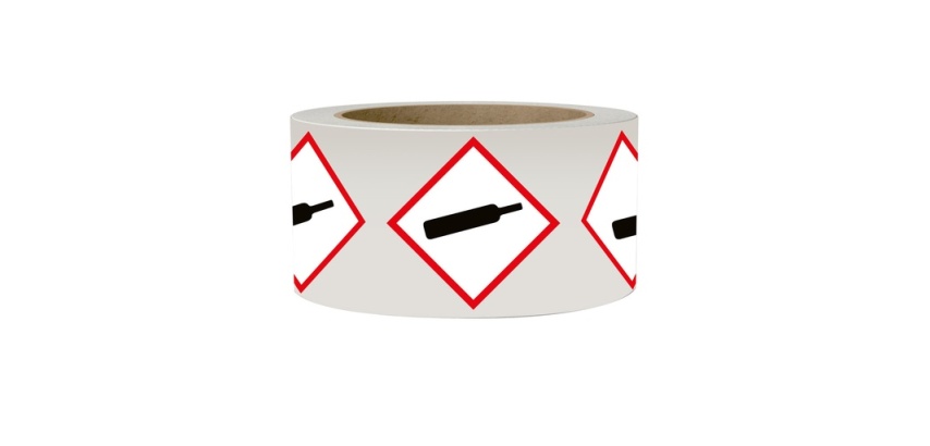 Rouleau de pictos - Gaz sous pression - GHS04 - 250 ex