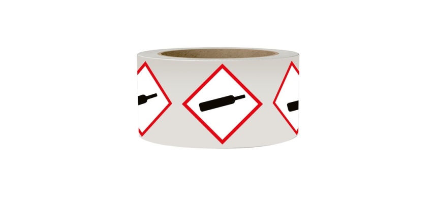 Rouleau de pictos - Gaz sous pression - GHS04 - 250 ex
