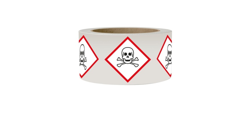Rouleau pictos - CLP - Matières toxiques GHS06 - 250 ex