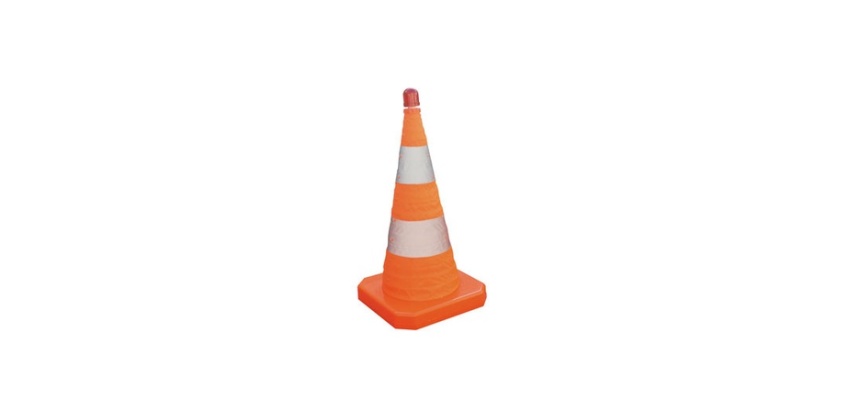 Cône de signalisation pliable Lumineux - réfléchissant - K5A