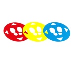 Autocollant sol - Distances sociales 47 cm - PVC adhésif Rouge