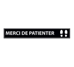 Marquage au sol adhésif - Merci de patienter - 700x100mm