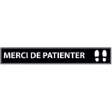 Marquage au sol adhésif - Merci de patienter - 700x100mm