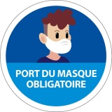 Panneau Port du masque obligatoire Young - PVC - 200 mm