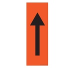 Adhésif - Marquage au sol Flèche Antidérapant 30 x 10 cm Orange