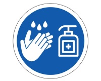 Panneau - Gel hydroalcoolique servez-vous PVC 2 mm 200 mm