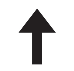 Flèches adhésives de sol 300x200 mm – lot de 5 ex