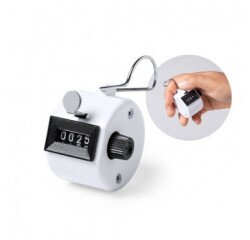 Compteur de personnes - Manuel - 4 chiffres - ABS blanc