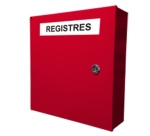 Armoire de protection murale pour registres de sécurité incendie