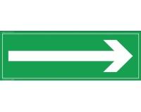 Signalétique d'orientation - Flèche à droite - 210 x 75 mm